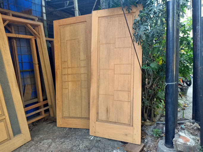 External wooden doors