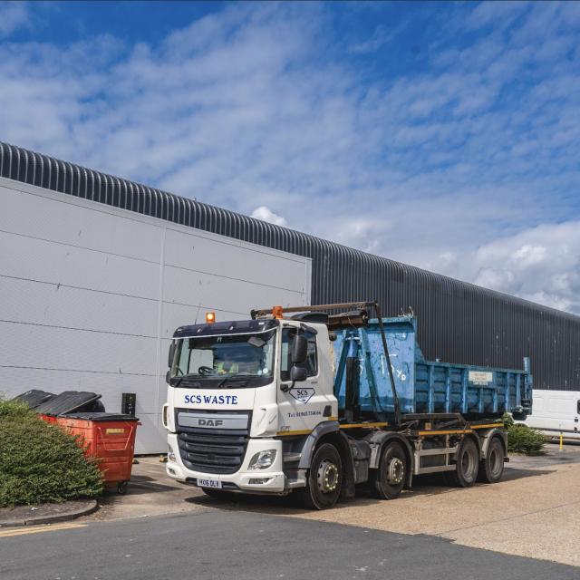 Branded SCS Waste roll on roll off skip